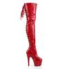 Pleaser - ADORE3063 Cuissardes à plateforme - Chaussures de pole dance - Rouge Product image
